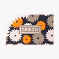 Visitenkarte Kreissäge, 85 x 55 mm, 1-seitig, 4/0-farbig CMYK