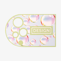 Visitenkarte Luftblasen, 85 x 55 mm, 2-seitig, 4/4-farbig CMYK