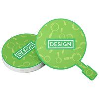 Visitenkarte Lupe, 85 x 85 mm, 1-seitig, 4/0-farbig CMYK, einseitig Vorderseite