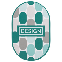 Visitenkarte Oval, 55 x 85 mm, 2-seitig, 4/4-farbig CMYK, beidseitig