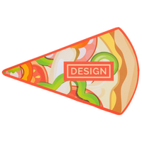 Visitenkarte Pizzastück, 85 x 55 mm, 1-seitig, 4/0-farbig CMYK, einseitig