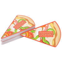 Visitenkarte Pizzastück, 85 x 55 mm, 1-seitig, 4/0-farbig CMYK, einseitig Vorderseite