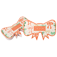 Visitenkarte Schleife, 85 x 55 mm, 2-seitig, 4/4-farbig CMYK, beidseitig Vorderseite