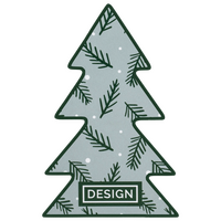 Visitenkarte Tannenbaum, 55 x 85 mm, 1-seitig, 4/0-farbig CMYK, einseitig