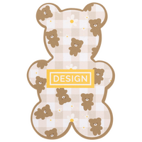 Visitenkarte Teddy, 55 x 85 mm, 1-seitig, 4/0-farbig CMYK, einseitig