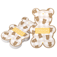 Visitenkarte Teddy, 55 x 85 mm, 2-seitig, 4/4-farbig CMYK, beidseitig Vorderseite