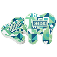 Visitenkarte Zahn, 85 x 85 mm, 1-seitig, 4/0-farbig CMYK, einseitig Vorderseite