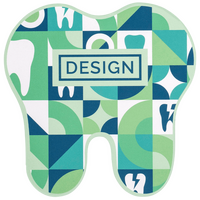 Visitenkarte Zahn, 85 x 85 mm, 1-seitig, 4/0-farbig CMYK, einseitig