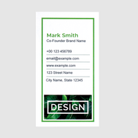 Visitenkarten hoch 4/0 farbig 50 x 90 mm (einseitiger Druck), Offsetkarton