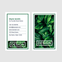 Visitenkarten hoch 4/4 farbig 55 x 85 mm (beidseitiger Druck), Offsetkarton