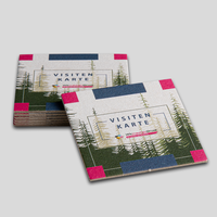 Visitenkarten, farbig bedruckt, motiv