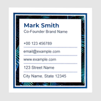 Visitenkarten quadratisch 4/4 farbig 55 x 55 mm (beidseitiger Druck), 300g Recyclingkarton