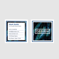 Visitenkarten quadratisch 4/4 farbig 55 x 55 mm (beidseitiger Druck), Munken Lynx