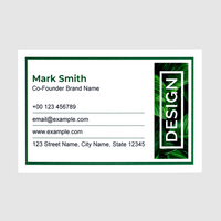 Visitenkarten quer 4/0 farbig 85 x 55 mm (einseitiger Druck), Offsetkarton