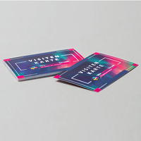 Visitenkarten, farbig bedruckt, liegend 