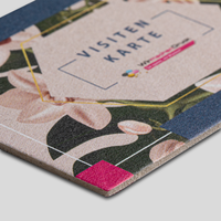 Visitenkarten, farbig bedruckt, motiv, details