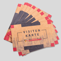 Visitenkarten, farbig bedruckt, motiv