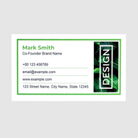 Visitenkarten quer 4/0 farbig 90 x 50 mm (einseitiger Druck), 300g Recyclingkarton