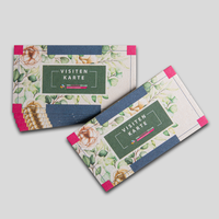 Visitenkarten, farbig bedruckt, motiv