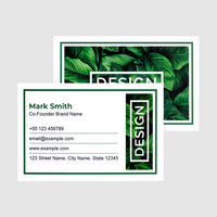 Visitenkarten quer 4/4 farbig 85 x 55 mm (beidseitiger Druck), Offsetkarton