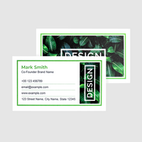 Visitenkarten quer 4/4 farbig 90 x 50 mm (beidseitiger Druck), 300g folienkaschiert matt