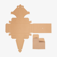 Vogelhaus, farbig bedruckt, flach aufgeklappt