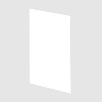 Vollpapptasche, haftklebend ohne Fenster, unbedruckt weiß, Vorderseite