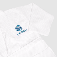 Waffel-Bademante, Detailansicht