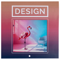 Wandkalender mit Drahtheftung inkl. Lochung, 21 x 21 cm, Deckblatt