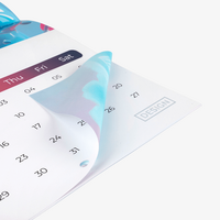 Wandkalender mit Drahtheftung inkl. Lochung, DIN A4, beidseitig bedruckt