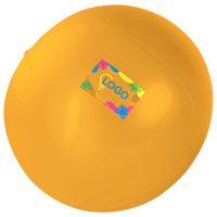 aufgeblasener Wasserball mit Difitalstransferdruck