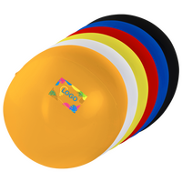 aufgereihte Wasserbälle in vielen verschiedenen Farben 