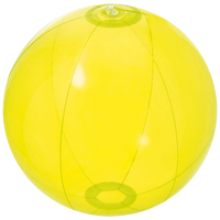 aufgeblasener gelber Wasserball unbedruckt 