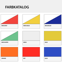Farbkatalog mit verschiedenen Farben 