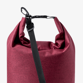 Wasserdichter Drybag aus RPET mit Tragegurt, 10 l, Detail Öffnung