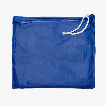 Wasserdichter Poncho mit Druckknöpfen faltbar, Blau