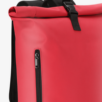 Wasserdichter Rolltop-Rucksack aus recyceltem PU-Material, 17 l, Detail Verschluss