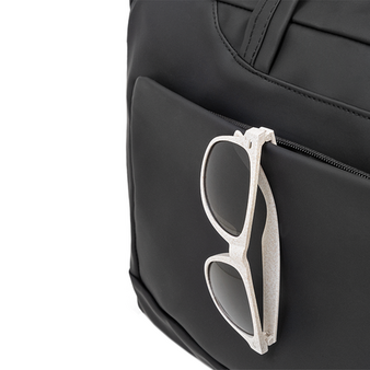 Wasserfeste Dokumenten- und Laptoptasche aus recyceltem PU-Leder, Detail Tasche