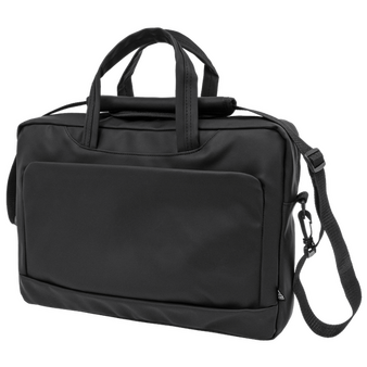 Wasserfeste Dokumenten- und Laptoptasche aus recyceltem PU-Leder, ohne Werbeanbringung