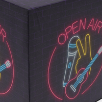 Sitzwuerfel, farbig bedruck, details