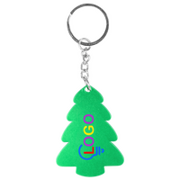 Anhänger grüner Baum bedruckt von vorne