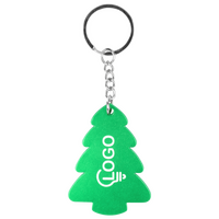 Anhänger grüner Baum graviert von vorne