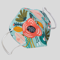 Maske, farbig bedruckt, muster