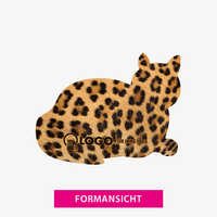 Stanzform, farbig bedruckt, Katze