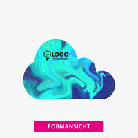 Stanzform, farbig bedruckt, Wolke