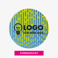 Stanzform, farbig bedruckt, Kreis