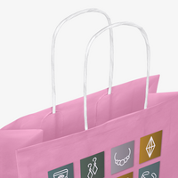 WmD-Imprint-Logo, einseitig farbig bedruckte Papiertragetasche in S mit Papierkordeln, 22 x 30 x 10 cm, 4/0-farbig