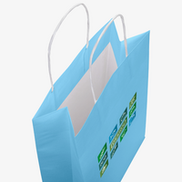 WmD-Imprint-Logo, einseitig farbig bedruckte Papiertragetasche in XS mit Papierkordeln, 19 x 22,5 x 8 cm, 4/0-farbig