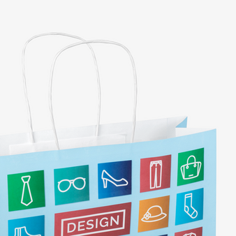 WmD-Imprint-Logo, einseitig farbig bedruckte Papiertragetasche mit Papierkordeln, 48 x 35 x 13 cm, 4/0-farbig