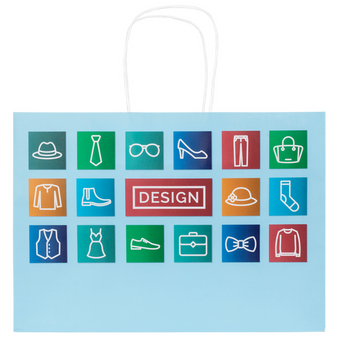 WmD-Imprint-Logo, einseitig farbig bedruckte Papiertragetasche mit Papierkordeln, 48 x 35 x 13 cm, 4/0-farbig